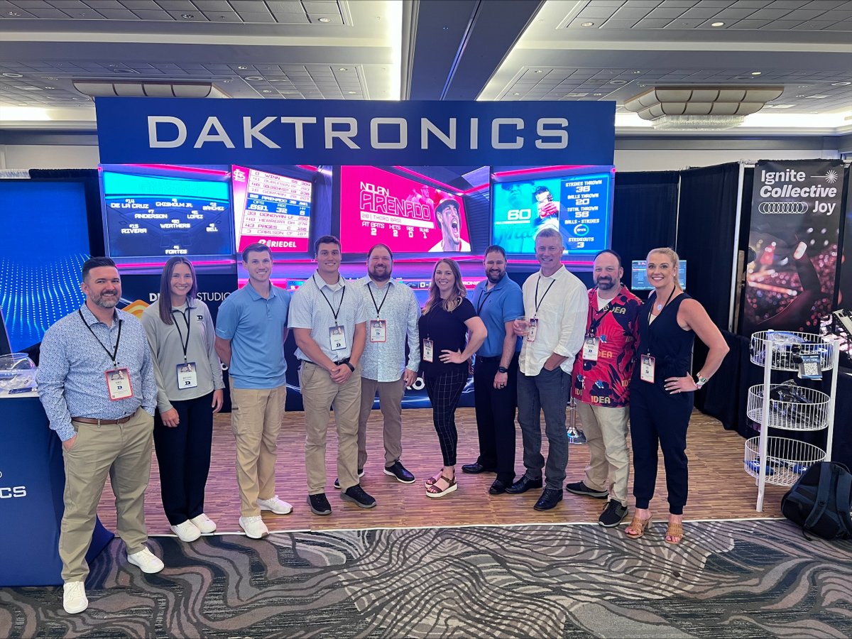 Daktronics's tweet photo. A huge thank you to everyone who stopped by our booth at @ideaontheweb last week! We loved connecting with you & sharing our latest developments w/ Camino. Until next time, let's keep pushing the boundaries of technology together! 💡#IDEA2024 #IDEAontheweb #IDEASTL #IDEAStLouis https://t.co/m9om7cFQLv