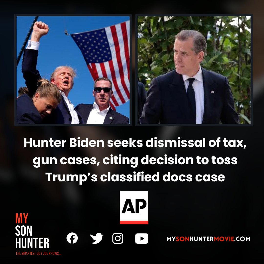 Hunter Biden and Donald Trump are not one in the same. 

Trump underwent a Progressive Left attack to smear his campaign. Hunter Biden is only being rightly tried for his crimes against the United States of America.