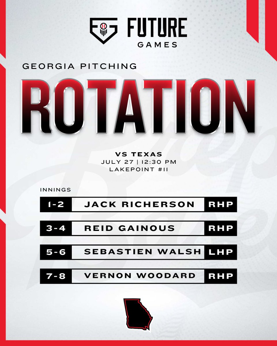 Prep Baseball Georgia (@prepbaseballga) on Twitter photo ๐ฎ๐ฌ๐ฎ๐ฐ ๐๐๐๐๐ฟ๐ฒ ๐๐ฎ๐บ๐ฒ๐: ๐ง๐ฒ๐ฎ๐บ ๐๐ฒ๐ผ๐ฟ๐ด๐ถ๐ฎ ๐
โ๐๐ฅ๐๐๐๐๐ โ๐ ๐ฅ๐๐ฅ๐๐ ๐๐ค
+ Take a look how we will face off against Tennessee, Florida and Texas at #PBFG24.
๐๐๐น๐น ๐ฅ๐ผ๐๐ฎ๐๐ถ๐ผ๐ป๐: loom.ly/tMHJDy8 ๐ฎ๐ฌ๐ฎ๐ฐ ๐๐๐๐๐ฟ๐ฒ ๐๐ฎ๐บ๐ฒ๐: ๐ง๐ฒ๐ฎ๐บ ๐๐ฒ๐ผ๐ฟ๐ด๐ถ๐ฎ ๐
โ๐๐ฅ๐๐๐๐๐ โ๐ ๐ฅ๐๐ฅ๐๐ ๐๐ค
+ Take a look how we will face off against Tennessee, Florida and Texas at #PBFG24.
๐๐๐น๐น ๐ฅ๐ผ๐๐ฎ๐๐ถ๐ผ๐ป๐: loom.ly/tMHJDy8