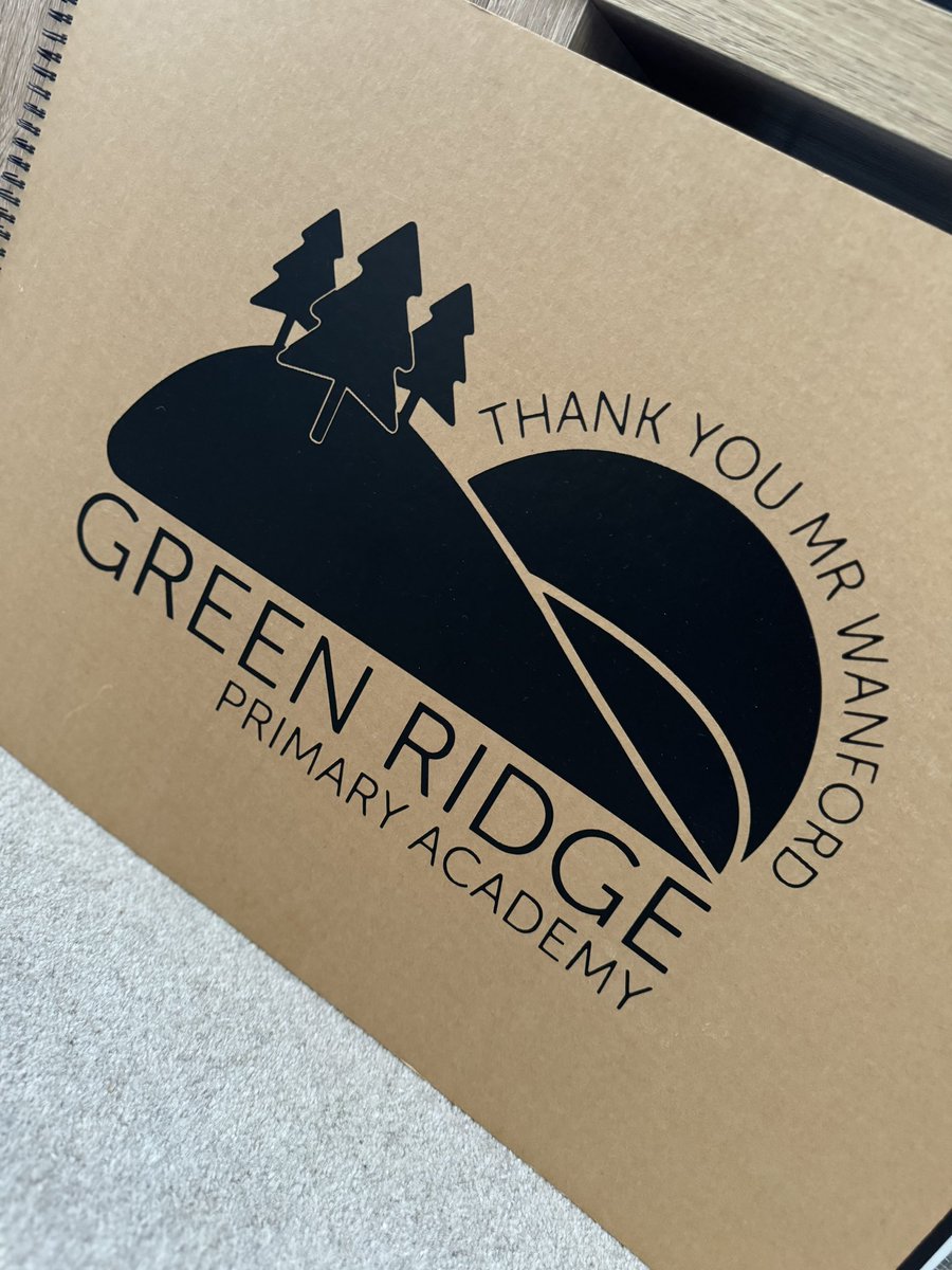 AaronWanford's tweet photo. I took some time today to read through all the wonderful cards, messages and gifts that were so generously given to me last week on my last day @GreenRidgeR2. It was quite a last day, and I am so proud to have been the first Headteacher of this truly amazing school! 💚 #teamGR https://t.co/MfBE3MqgWV