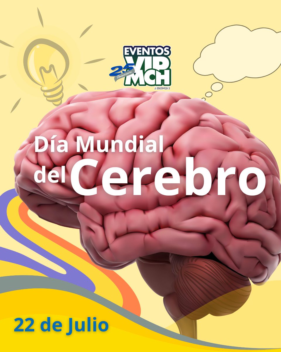 eventosvipmch's tweet photo. 🧠✨ ¡Feliz Día del Cerebro! ✨🧠
.
.
Hoy celebramos el motor detrás de todas nuestras ideas, sueños y descubrimientos: nuestro cerebro. 🤯
.
.#diamundialdelcerebro #eventosvipmch #organizacióndeeventos https://t.co/6kxi9XhXL3