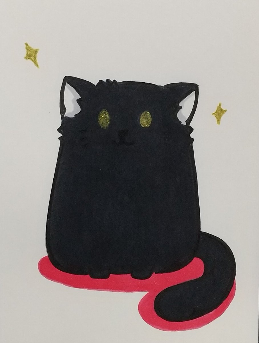「上げ直し おめめキラキラねこちゃん #イラスト #猫イラスト」|鎌足or鎌之介のイラスト