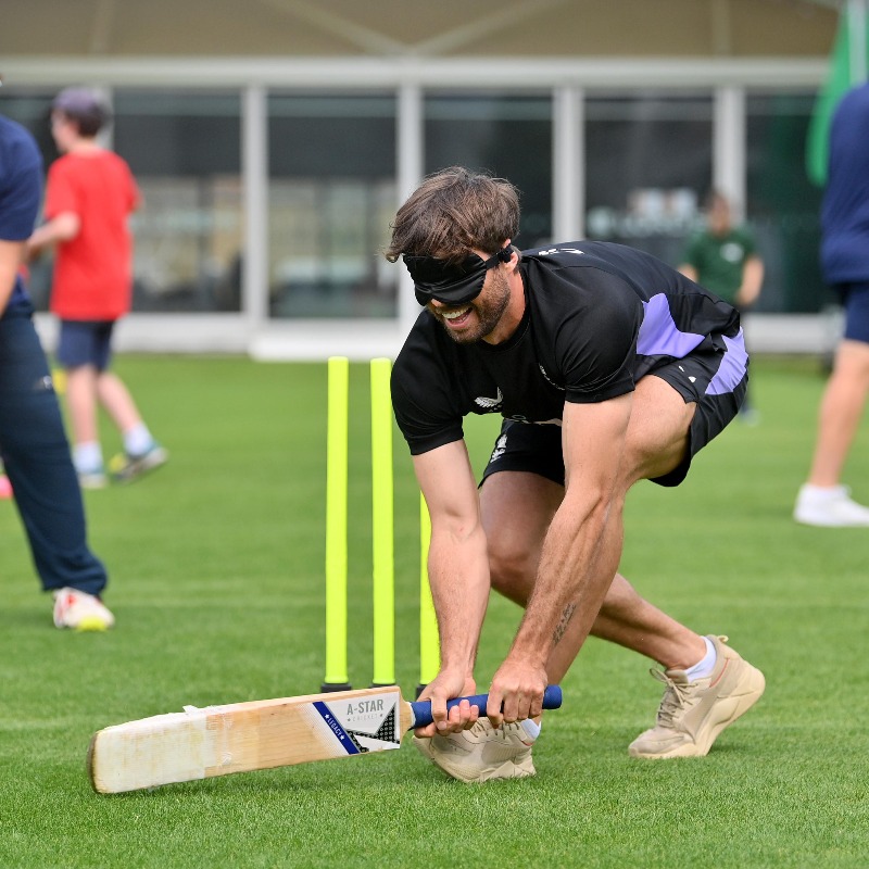 ECB_cricket's tweet photo. A special and historic day today with the first ever elite game of disability cricket taking place on the main pitch at Lord's. Fantastic work by @homeofcricket and @LordsTaverners, an event for all with top-class cricket, taster sessions and special guests.
