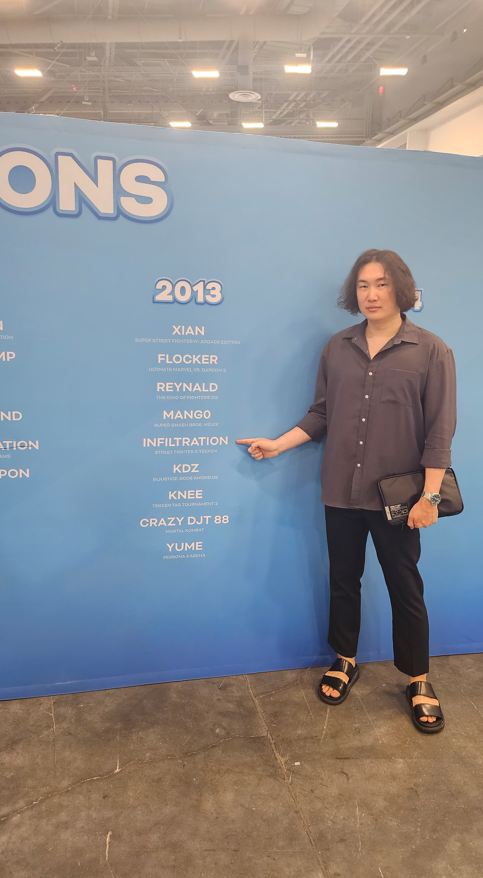 INFILTRATION85's tweet photo. But I'm not a weak man enough to collapse into this childish, cowardly act.
It was a pity that this happened at the EVO venue, but for me, I think it was a good study because I realized again that my haters could only prove themselves in this way.
EVO is acting like I didn't exist in their history, but as you can see I'm part of FGC history and I was there yesterday as well.

In this trip, I learned so much from this trip as well.
You guys are the ones who taught me the most in the process.
Thank you again, FGC.
I always love you and I learn from you.
I will never forget your support and love❤️