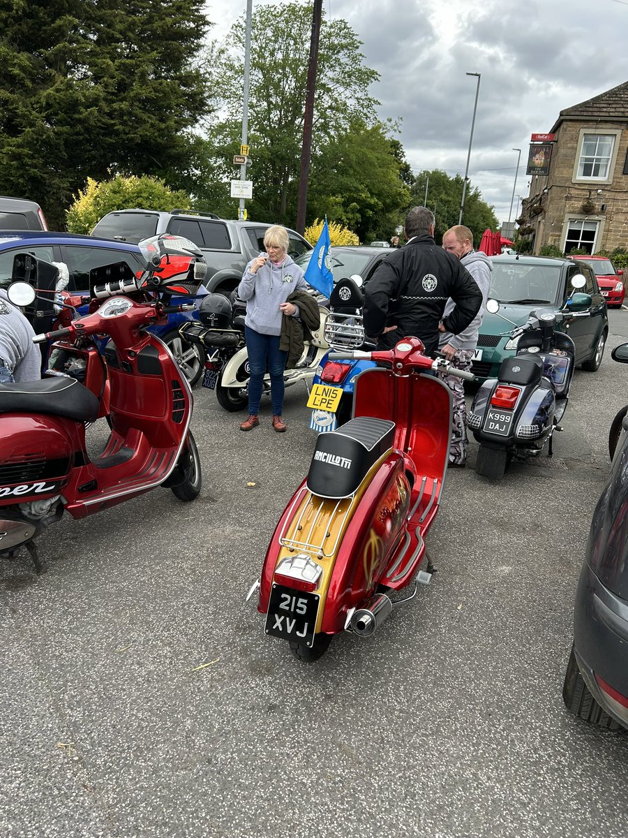 #Newmillerdam bound with the Band of Brothers Scooter Club #Halifax