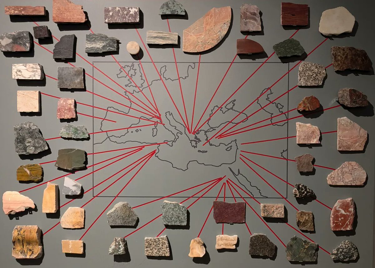 TopRomanFacts's tweet photo. Origins of stone used by the ancient Romans to build their monuments, statues, and inscriptions. The first Roman emperor, Augustus, famously said "I found Rome a city of brick, and left it a city of marble."  Rome became a gleaming city of the finest stone monuments. https://t.co/EQDOE0zzkb