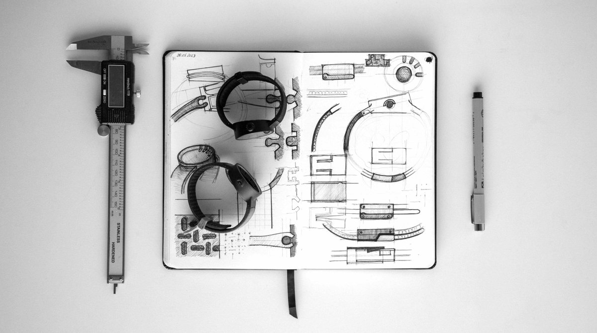 link_johan's tweet image. Sketch to reality 
#sketchbook #design #caliper #pen #watch