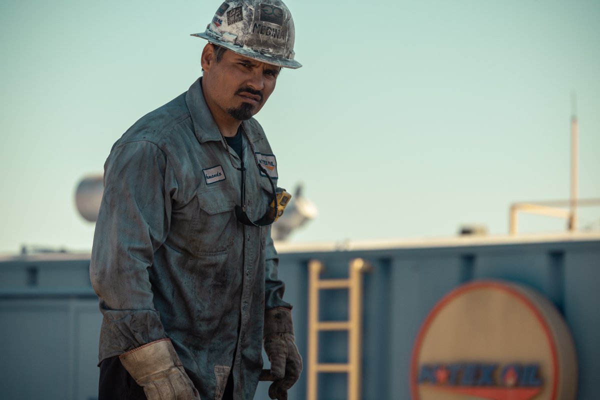Michael Peña plays Armando Medina, a veteran roughneck. Landman premieres Nov. 17, exclusively on @ParamountPlus. #Landman #ParamountPlus