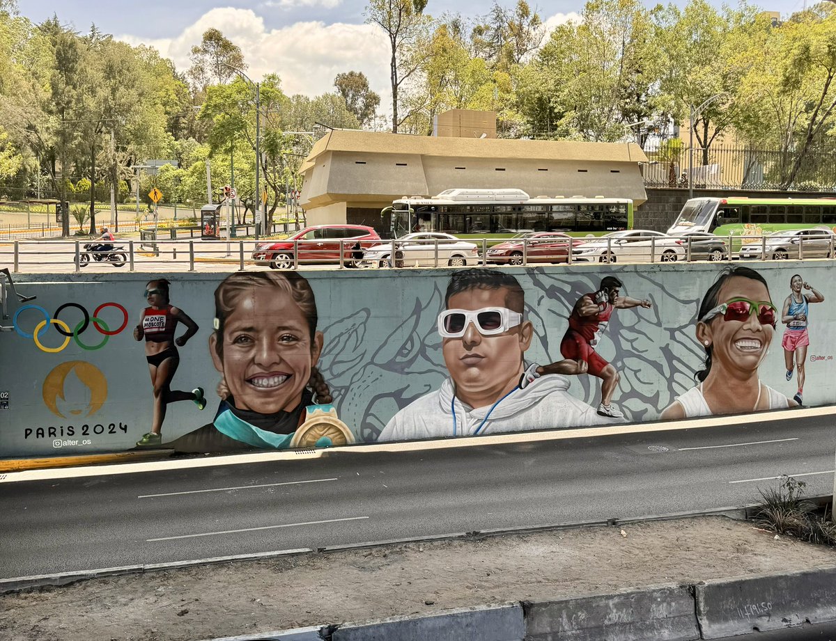 🇲🇽Habrá 18 mexicanos en Atletismo en #Paris2024

Aquí 3 de ellos en ruta y campo:
🔸Citlali Cristian Moscote (maratón)
🔸Uziel Muñoz (impulso de bala)
🔸Margarita Hernández (maratón)

👨🏻‍🎨 <a href="/alter_os/">alter os arte urbano</a>