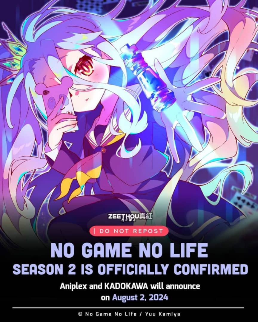 AllClean707's tweet photo. Se viene espere por años por fin🫢
#anime2024 #nogamenolife https://t.co/7zmrI6b12L