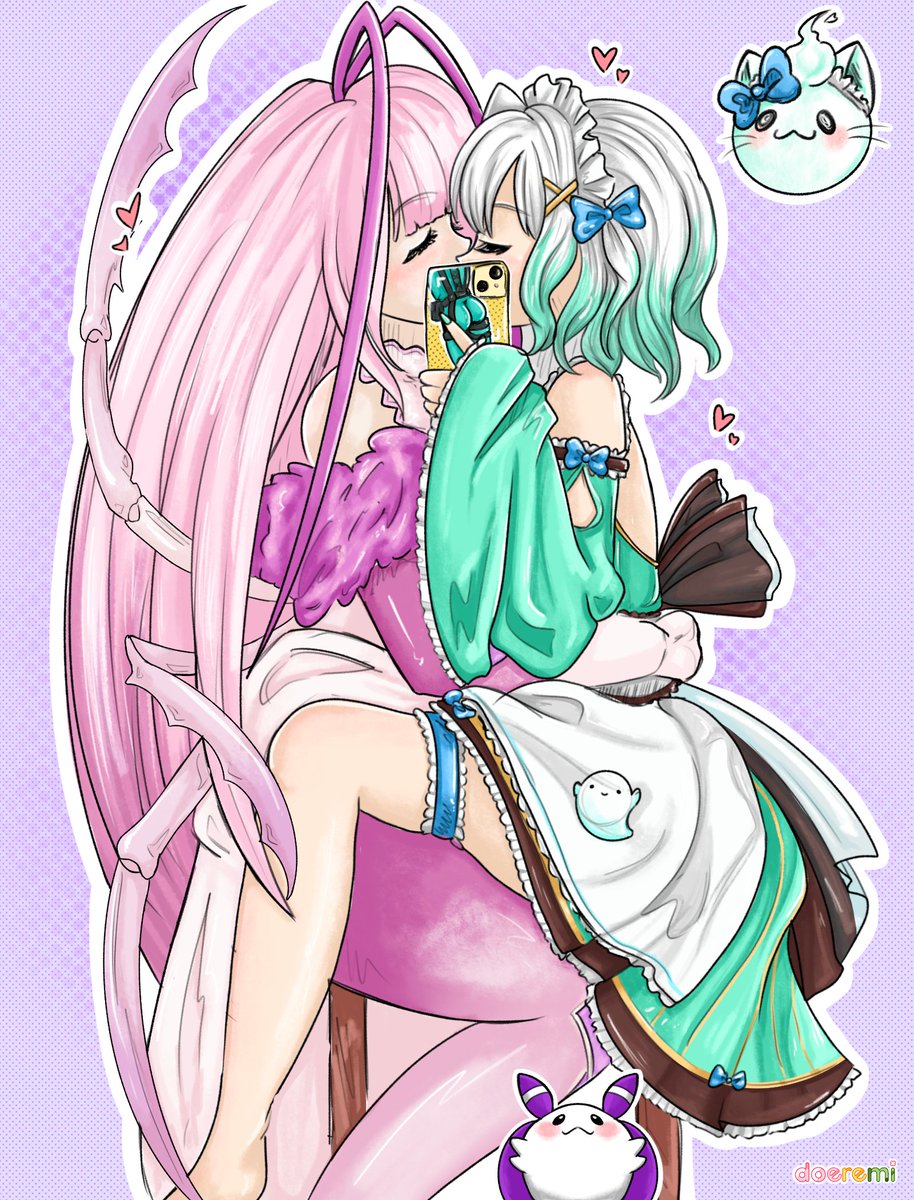 😘 YCH SMOOCHIES AVAILABLE NOW 😘
__
Steal a kiss from your crush with this illustration on my VGen now~! - Vtubers, OCs, and Fan Art are all welcome!! 

Offer will end August 6, 2024 so get em while you can~! 🎨

#VGenOpen #Vtubers #commsopen