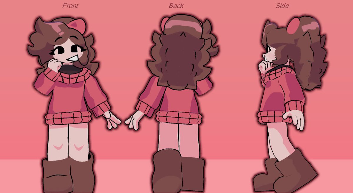 Nixx111's tweet image. Soft Gf for sale for $30! includes the model below and five expressions! dm me on discord if interested! discord: _._nixx_._
#fnfsoft #softmod #softgf