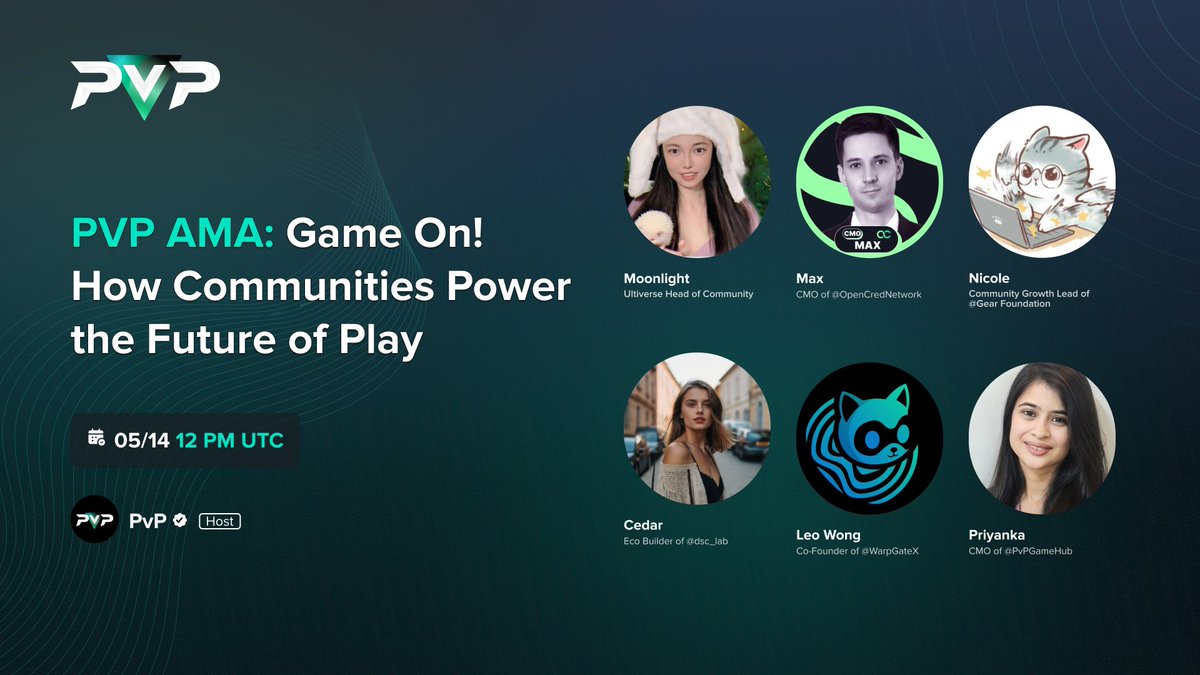 TrailBlazeR082's tweet photo. Dive into the world of gaming with Pvpgamehub as we host a thrilling AMA session on "Game On! How $Pvp Communities Power the Future of Play" today. Join us for insights and discussions that will take your gaming experience to the next level! 🎮🚀 https://t.co/UCl71WhBnx
