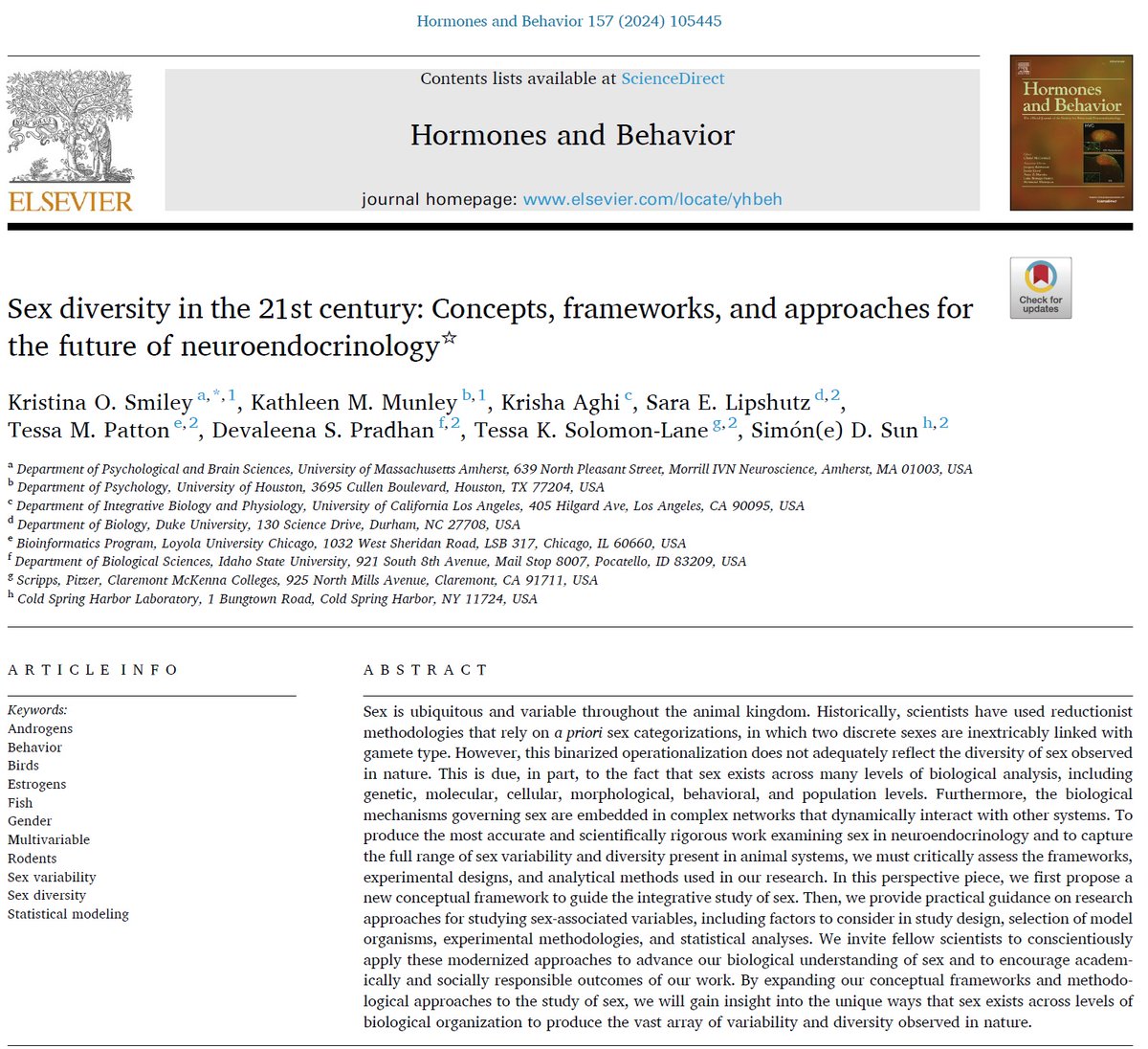 vsccvscc's tweet image. Sex diversity is observed across history, culture &amp;amp; tree of life. Its emergent &amp;amp; multidimensional properties are largely ignored by science, due to constructionism in part from cisheteropatriarchal ideologies. Also, science is only one of many partial ways of constructing sex.