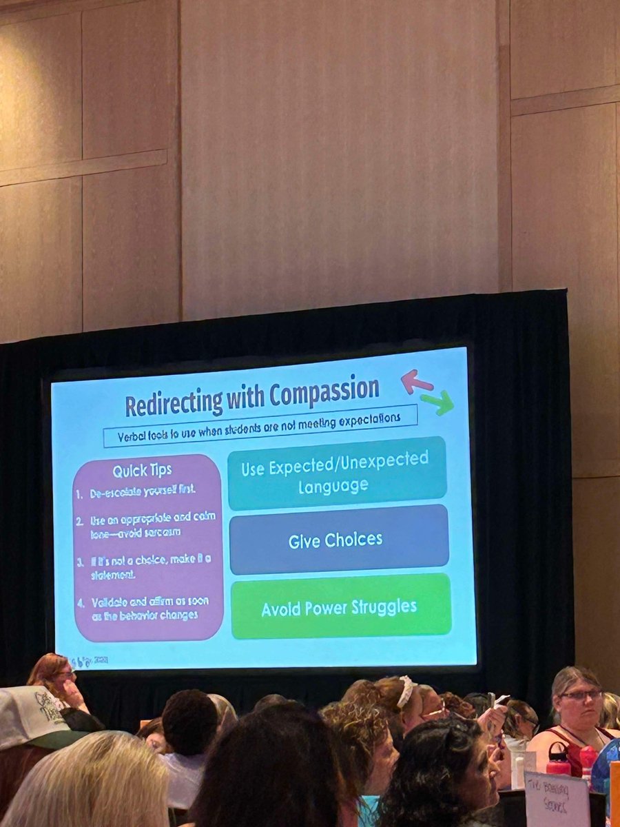 thenajrobinson's tweet photo. “An escalated teacher cannot properly de-escalate a student” @drshanesaeed I truly enjoyed this session. To engage me after lunch is tough but Dr. Saeed was phenomenal. I can’t wait to bring back the wealth of knowledge she bestowed on us. #GetYourTeachOn #TeachersOfTwitter https://t.co/zQqHQkbzqD