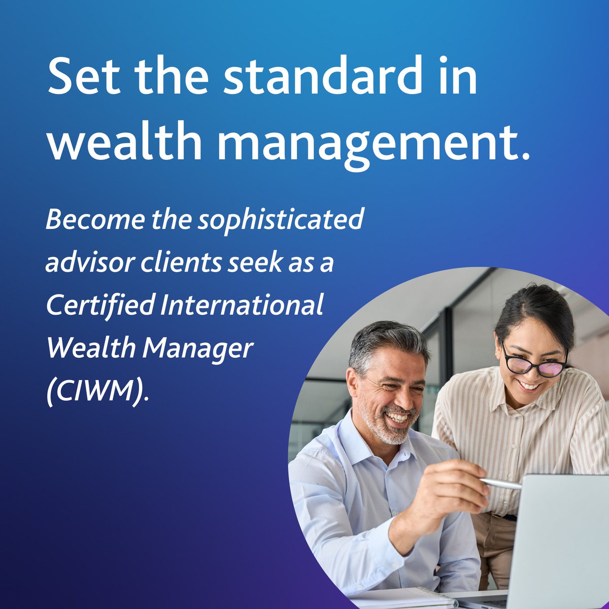 CSIGlobalEd's tweet photo. Earn the #CertifiedInternationalWealthManager (CIWM) designation and elevate your expertise to deliver financial solutions that align with client goals. Learn about the #CIWM now! https://t.co/X4GegPl6o9
#WealthManagement #CareerGrowth #ProfessionalDevelopment #FinancialServices https://t.co/v6JB5q145W