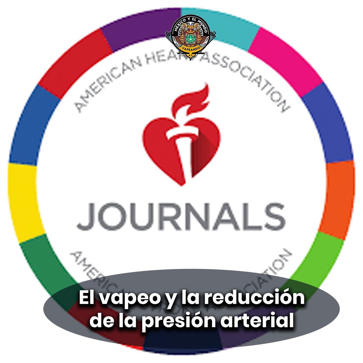 mexmvap's tweet photo. #AcabemosConLosMitos #HablemosDeVapeo Un estudio científico del @American_Heart mostró que los usuarios de vapeo experimentaron una reducción en la presión arterial en comparación con los fumadores de tabaco. #VapearNoEsFumar #VapearSalvaVidas #RegulemosElVapeo https://t.co/mvpNtjUaIh