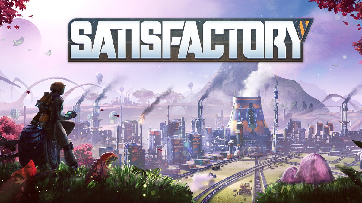 EpicGames's tweet photo. Satisfactory unleashes version 1.0 later this year. 
☕ We talked to @Coffee_Stain about how your feedback may have shaped the first-person factory-building to come: https://t.co/4ALt3ZT5oI https://t.co/o2FdyQhogn