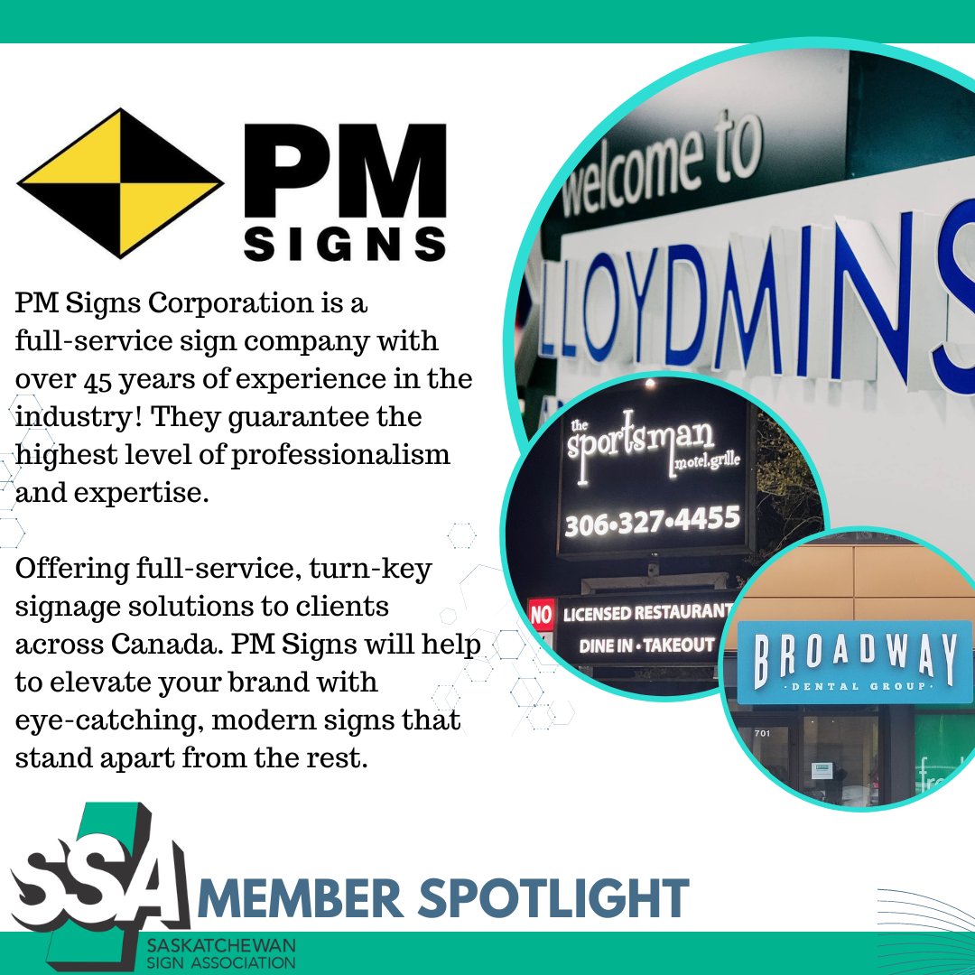 SSA_Signs's tweet image. SSA Member Spotlight 🌟

@PMSigns  

"National Reach, Local Feel" ~ Offering signage solutions all across Canada! Thank you for being a part of our association.

Check them out ➡pmsigns.ca