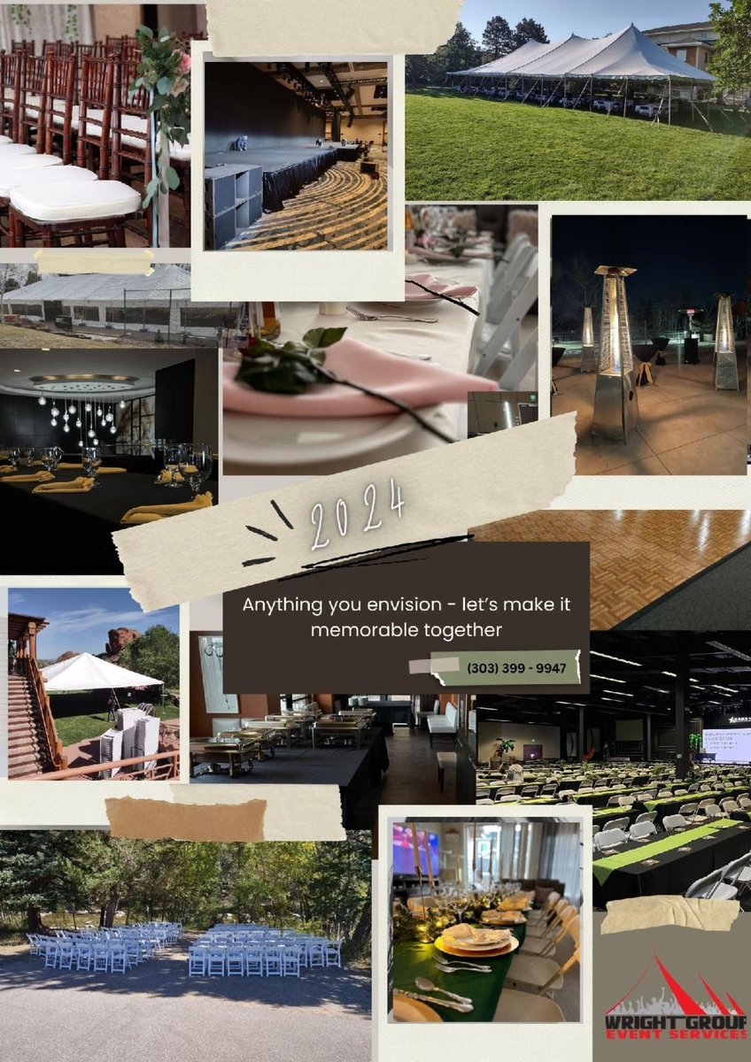 CO_WrightGroup's tweet photo. Contact our experts today to discuss your rental needs for any event in 2024 and let Wright Group Event Services help you create memorable experiences! 
Call Today - (303) 399-9947!

#EventRentals #PartyRentals #ColoradoEvents #WrightGroupEventServices #ColoradoRentals https://t.co/aupvXdoWhf