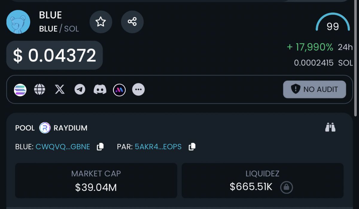 SrPeters's tweet image. I dropped a post where I said I’ll be sharing a ticker.

I landed and immediately I dropped the $BLUE CA @ 14.3m market cap.

It is now @ 40m mcap within 2 hours.

God is great and I want to share some with you.

Make sure yall drop addresses and repost this. I’ll be sharing 5k$!
