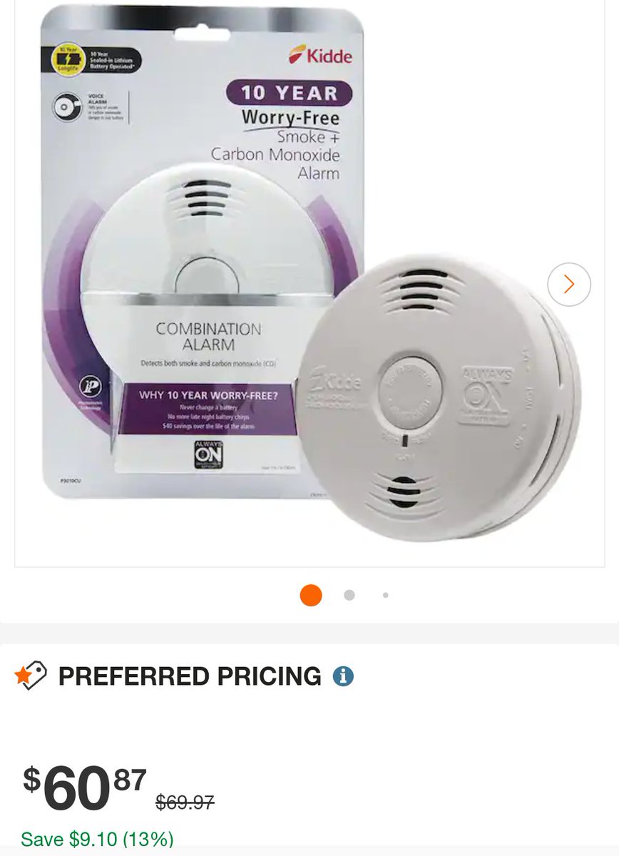 2GuysTake's tweet photo. What every landlord buys often !

Just got a call from our local Home Depot:  
" Large project just returned 178 combo smokes what them for $30/each?"

Me: " Yes please! "
50% off our already 13% off preferred pricing.  Can't go wrong. https://t.co/VDubZxnmox