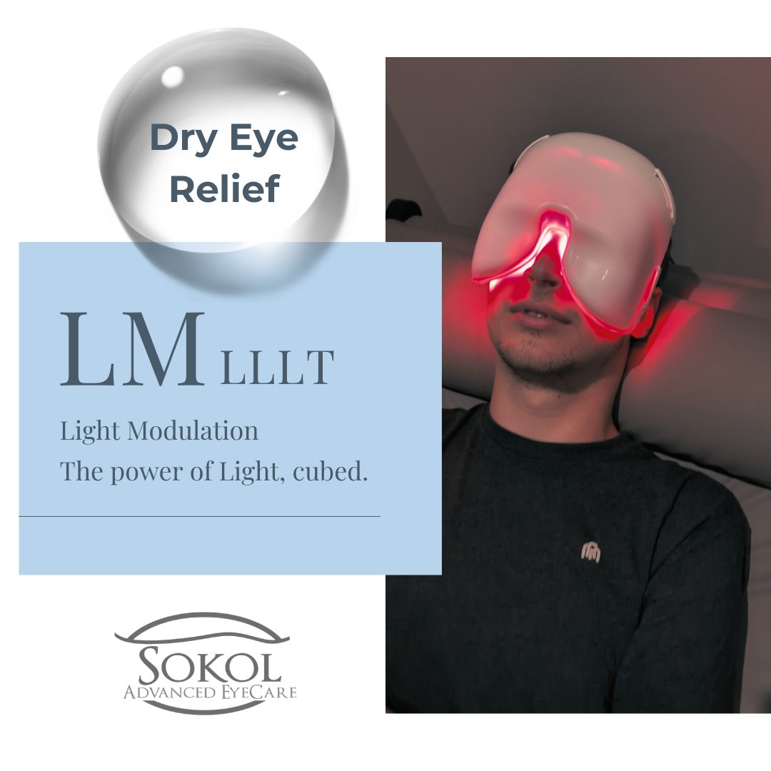 sokoleyecare's tweet image. Discover the future of dry eye relief with LM LLLT by Epi-C! 🌟 This 15-minute, painless light therapy reduces inflammation and improves cell metabolism for immediate relief. Originally designed for astronauts, now available for you! #LLLT #DryEyeRelief #SokolEyecare