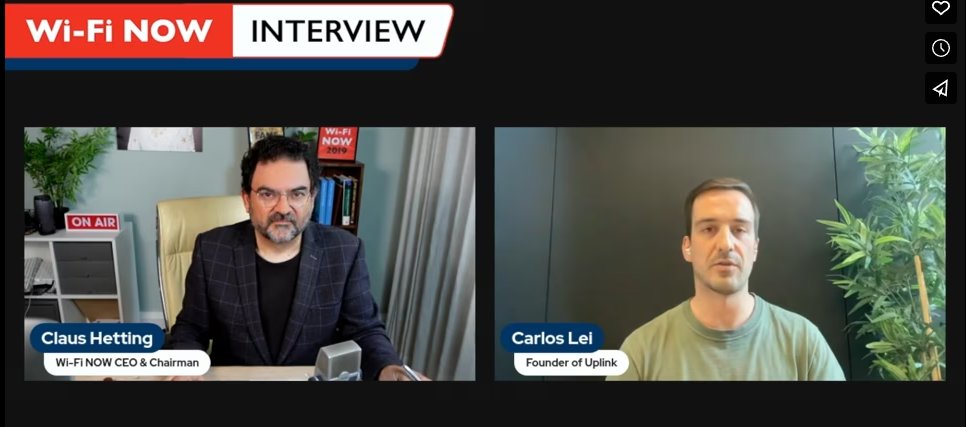 uplink_xyz's tweet photo. Don’t miss our CEO @CarlosLeiSantos video interview with @HettingClaus of @WiFinowevents on how #Uplink is a new disruptive force in the market fundamentally changing the creation and delivery of networking services including #WiFi, through #Blockchain https://t.co/2w4IJMcX0s https://t.co/C85jKwQoIx