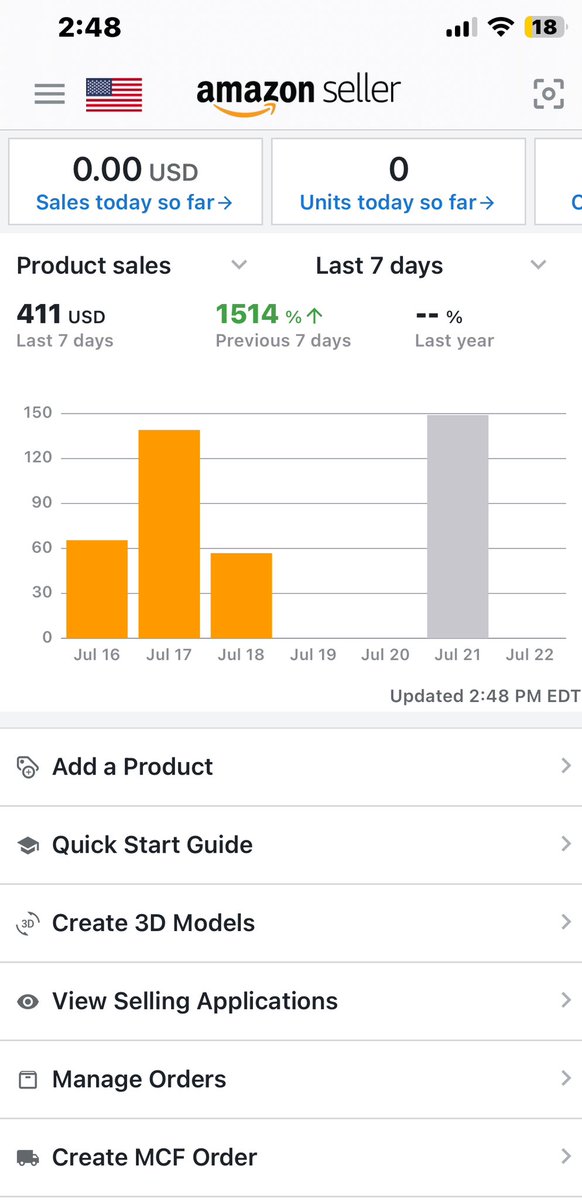 Crazy Week!! We are official Amazon Sellers! Princess (P) ran into <a href="/alexvrob/">Alex Robinson</a> while doing some RA. Gave HUGE tips to get us going. 
🙏🏾🙏🏻 

✌️ days over $100 in sales. Went to Delaware for the 9-5 and got some tax free stock! 

These two Amazon moms are on roll…watch out. 😏