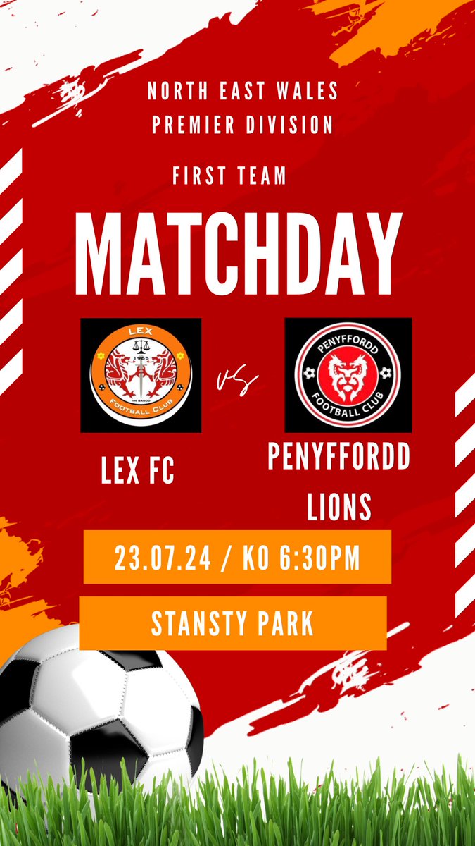 🚨GAME DAY🚨

Blink and we missed the summer off!!

The Lions return to competitive action with the first team travelling to <a href="/LexFootballClub/">Lex Football Club</a> tomorrow evening in what will be a really difficult first game. 

But new season - new graphics!

1/2