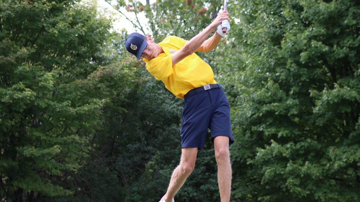 Canisius_Univ's tweet photo. Shoutout to @ryanedholm22 and his impressive performance at the #PorterCup!
The rising senior's exceptional play earned him a tie for 2nd place at 10 under par. Edholm's finish was highlighted by a stellar 69 in the opening round and a remarkable 65 in the second. #Griffs https://t.co/NeqzIxcTaY