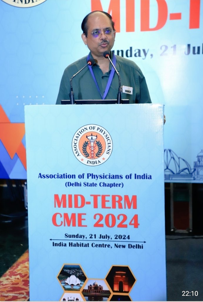 drkunaldas's tweet image. Happy to inform that i gave a invited lecture at APICON DELHI mid-term CME on " Managing Constipation - The Nuancens of relivening the patient."
#API #APICON