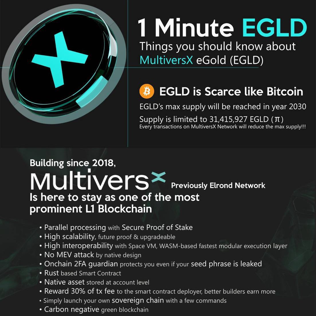 DBCrypt0's tweet photo. MultiversX is the most advanced L1 right now.

#EGLDSqueeze https://t.co/HWewFphN3J