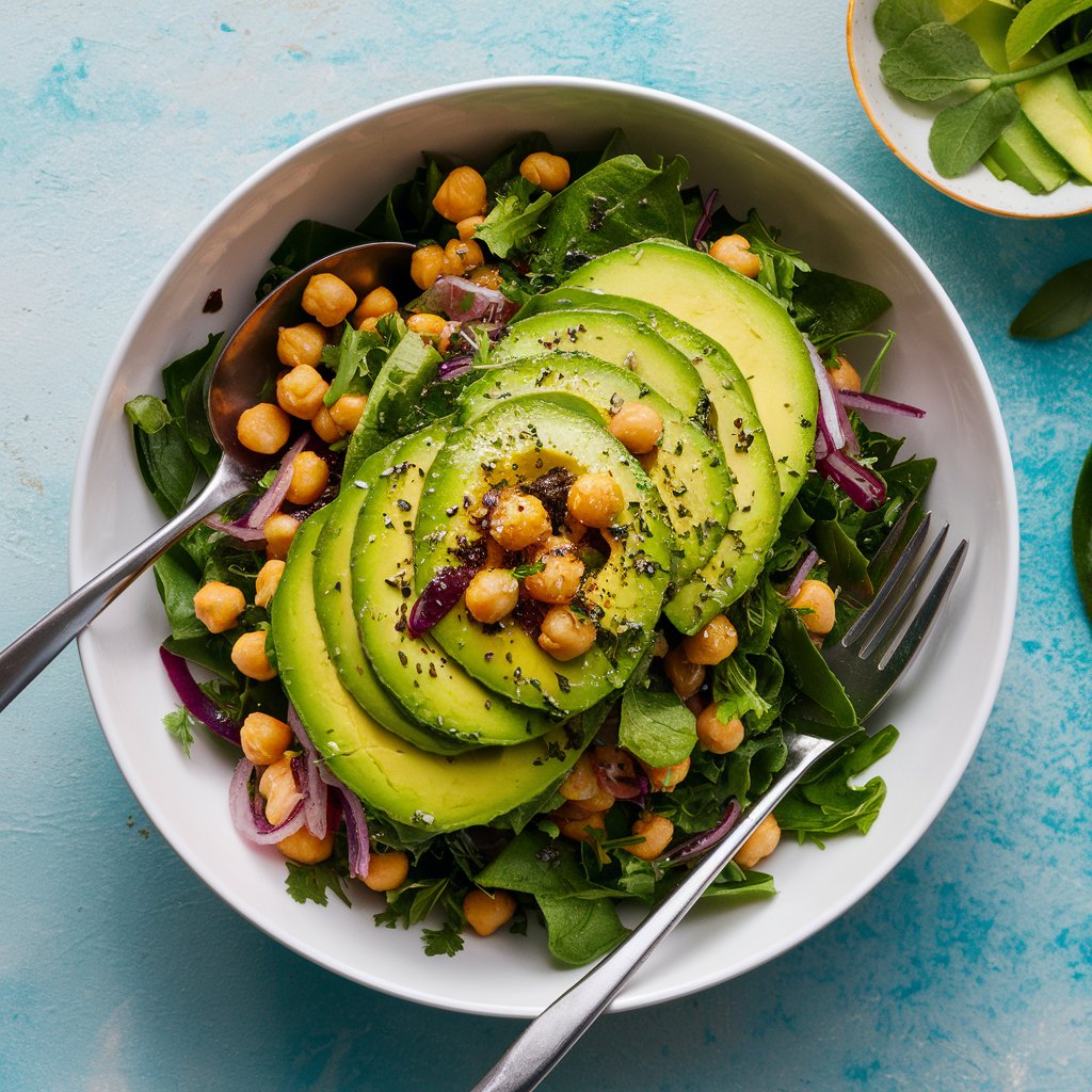 MainikSheladiya's tweet photo. "🍜🥗 Craving something light and nutritious? Try our Avocado &amp; Chickpea Salad! Perfect for a quick and healthy meal, packed with fresh organic ingredients. Check out the step-by-step recipe and enjoy a taste of wellness! #HealthyEating #homecooking #OrganicFood 🥑🌿🍴" https://t.co/WAzLAgWmmK