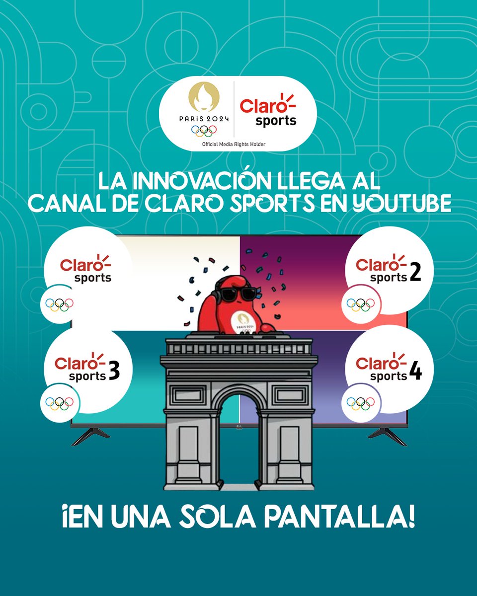 ClaroSports's tweet photo. ¡LA MEJOR COBERTURA DE LOS JUEGOS OLÍMPICOS, SÓLO EN CLARO SPORTS!📺📱💻

Te llevaremos la mejor cobertura de #Paris2024 a través de nuestro ‘Multiview’, una herramienta innovadora implementada por primera vez en Latinoamérica🔝

https://t.co/3VoaJfMM57 https://t.co/NkU3vXXN4c