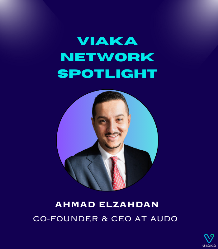 Viaka16's tweet photo. Meet Ahmad, CEO & co-founder of @MeetAudo and #ViakaNetworkSpotlight of the week! Learn about his journey & vision for democratizing career success and more in our newsletter below #Viaka #CareerTech #jobsearch https://t.co/RXXqeSNghR