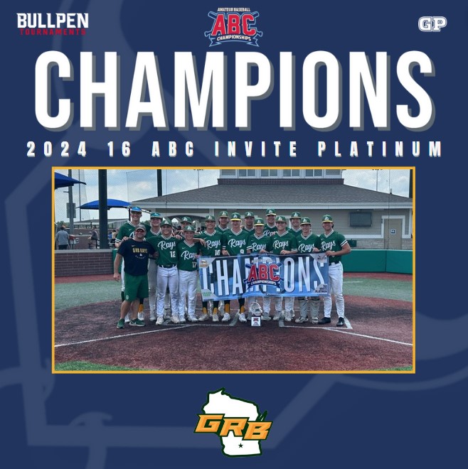 🏆 Congratulations to the 2024 16u ABC (Invite) Platinum Champions, GRB Rays Green! 🏆

#WhereBaseballMatters #16uABC
