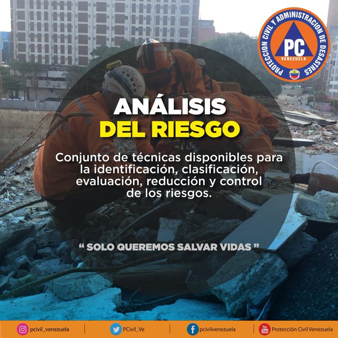 #TomaNota 📝 Un Análisis de Riesgo estudia las causas de las posibles amenazas, vulnerabilidades y probables eventos no deseados, además de los daños y consecuencias que éstos puedan producir. 

#SoloQueremosSalvarVidas #GenteDePaz