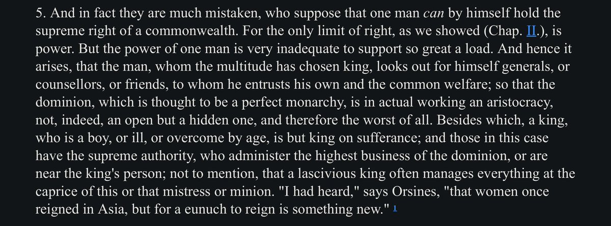 ojismail's tweet photo. Spinoza: And in fact they are much mistaken, who suppose that one man can by himself hold the supreme right of a commonwealth… https://t.co/oMVa9neb5d
