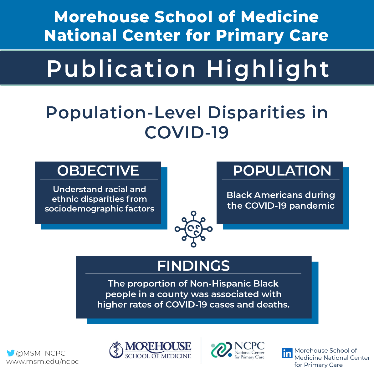 National Center for Primary Care at MSM tweet media