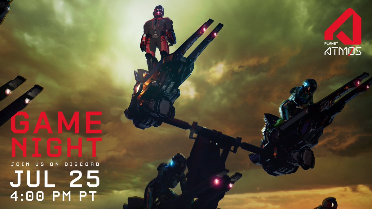 🎮 Game Night July 25th at 4:00pm PT in the Planet Atmos Discord

🏁Best lap time on Manta will win $IMX tokens

🚨One citizen who RTs, likes, and replies to this tweet gets a referral code to the game

*NO PURCH. NEC. 18+. 1 entry/person. Odds vary. Void where prohibited.