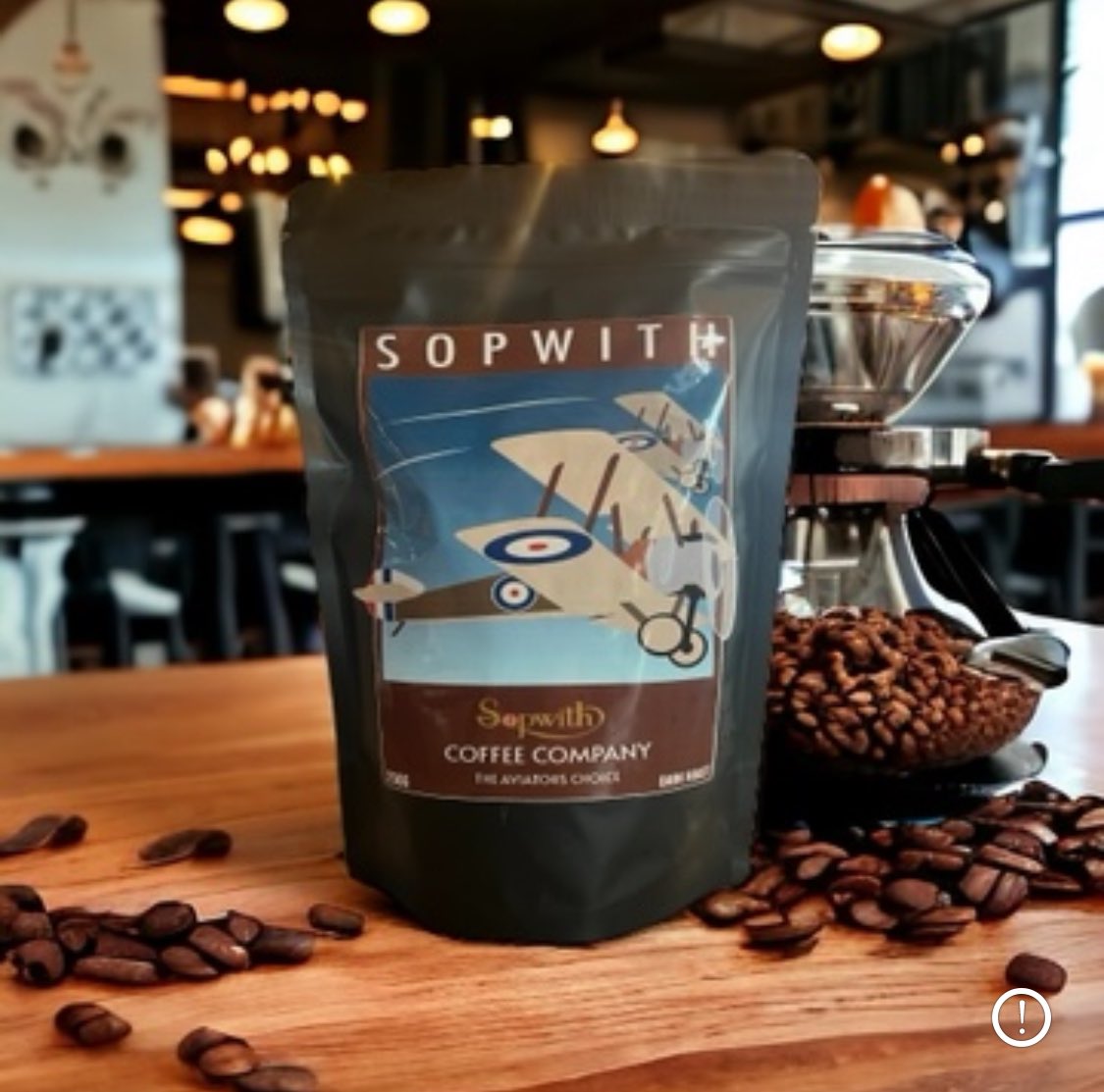 sopwithcoffee's tweet photo. Sopwith Coffee 🇬🇧 first blend is a dark roast Robusta from Vietnam. 100% Robusta bean which has dark chocolate and nut taste with smooth whiskey after notes. Available in Bean or Filter on Amazon soon.
#coffee #coffeetime #coffeeshop #coffeeaddict #cappuccino #latte #americano https://t.co/rp3GhQ5ASy