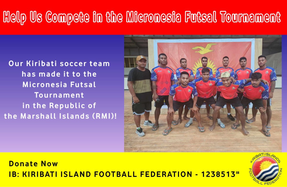 🚨🚨The first results from the <a href="/SoccerFedMI/">Marshall Islands Soccer Federation</a> Futsal tournament with Micronesia and Kiribati are in and there's actually more teams than first thought as all sides have two teams at the tournament!

Here are the results from the first couple of games, with Kiribati beating RMI!