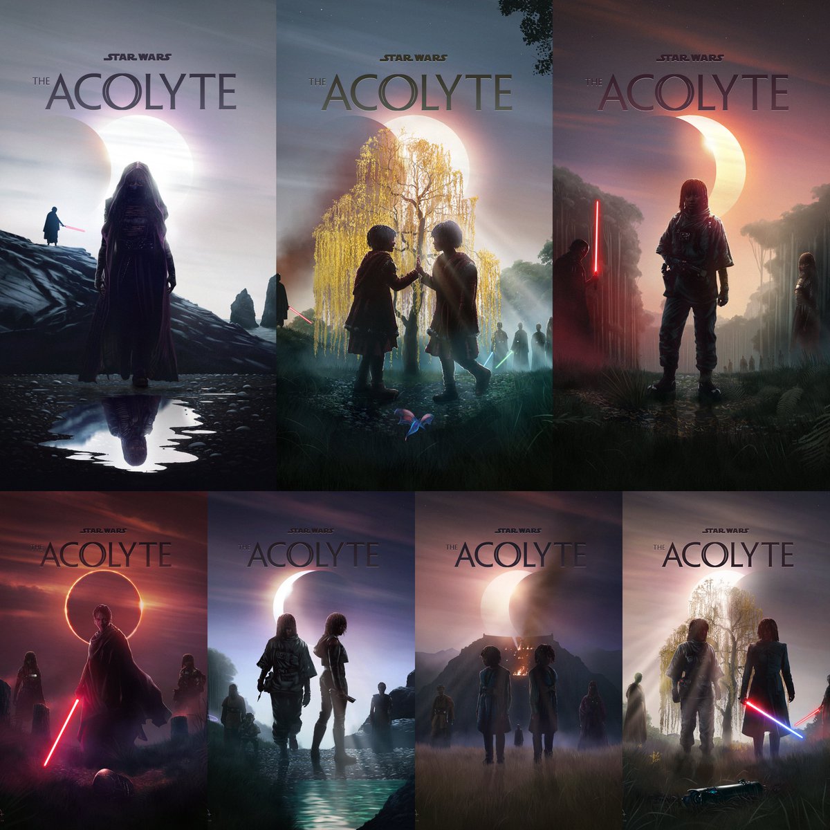 Chopper_Rebel's tweet image. Every episode poster from #TheAcolyte 🙌