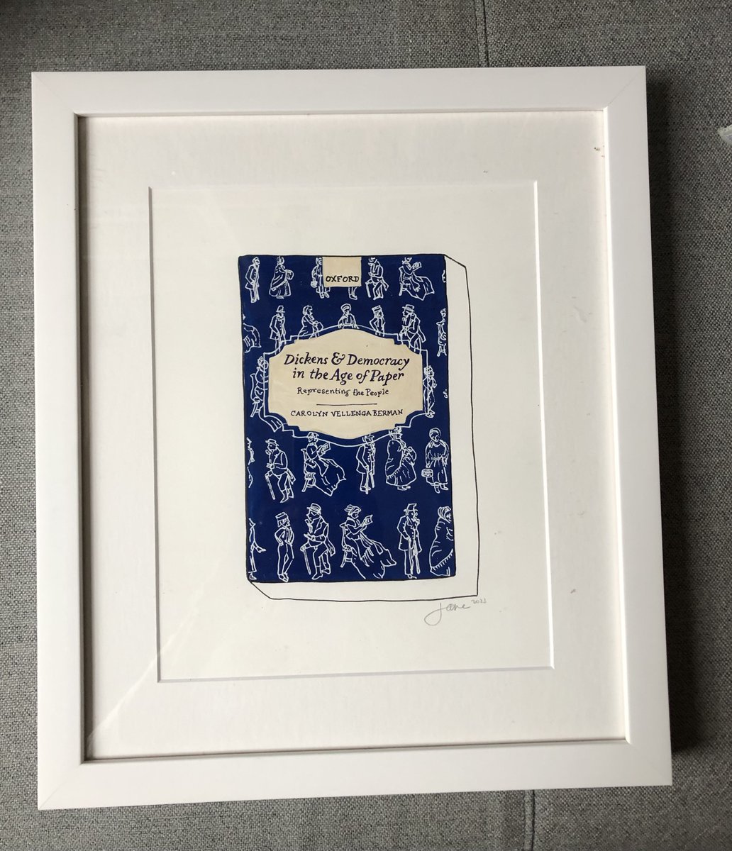 cvberman's tweet image. love this gift from my family: a stylized version of my book cover from Ideal Bookshelf!