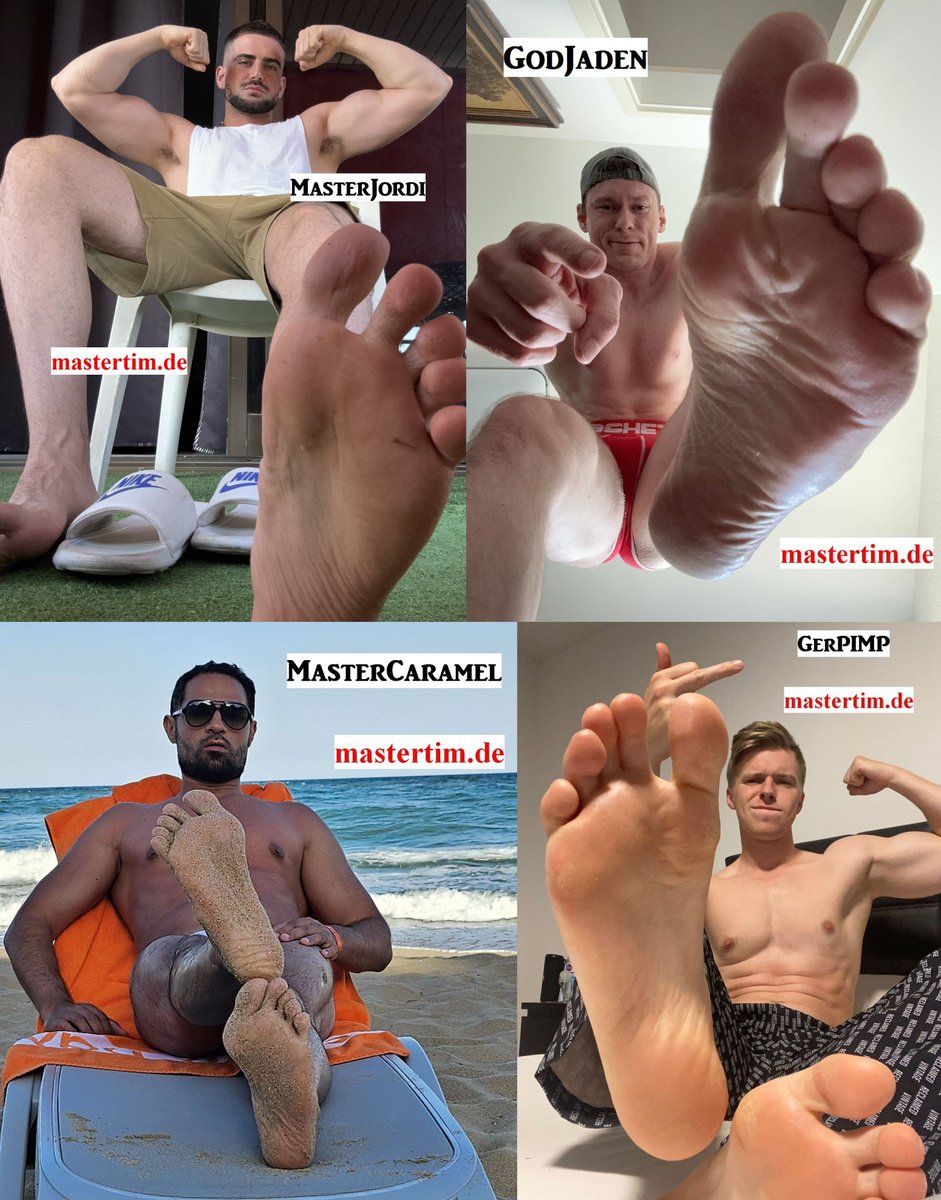 kingtim2012's tweet photo. Hey followers, thanx to all for following and vote all this years on #footkingspoll about the best #footmasters with hottest #malefeet and muscles and attidute. Top 5-102 ready for Top 1-4 need your help #godjaden #masterjordi #mastercaramel or #gerpimp ? Who is your fav ? https://t.co/Igj0idKZ3Z