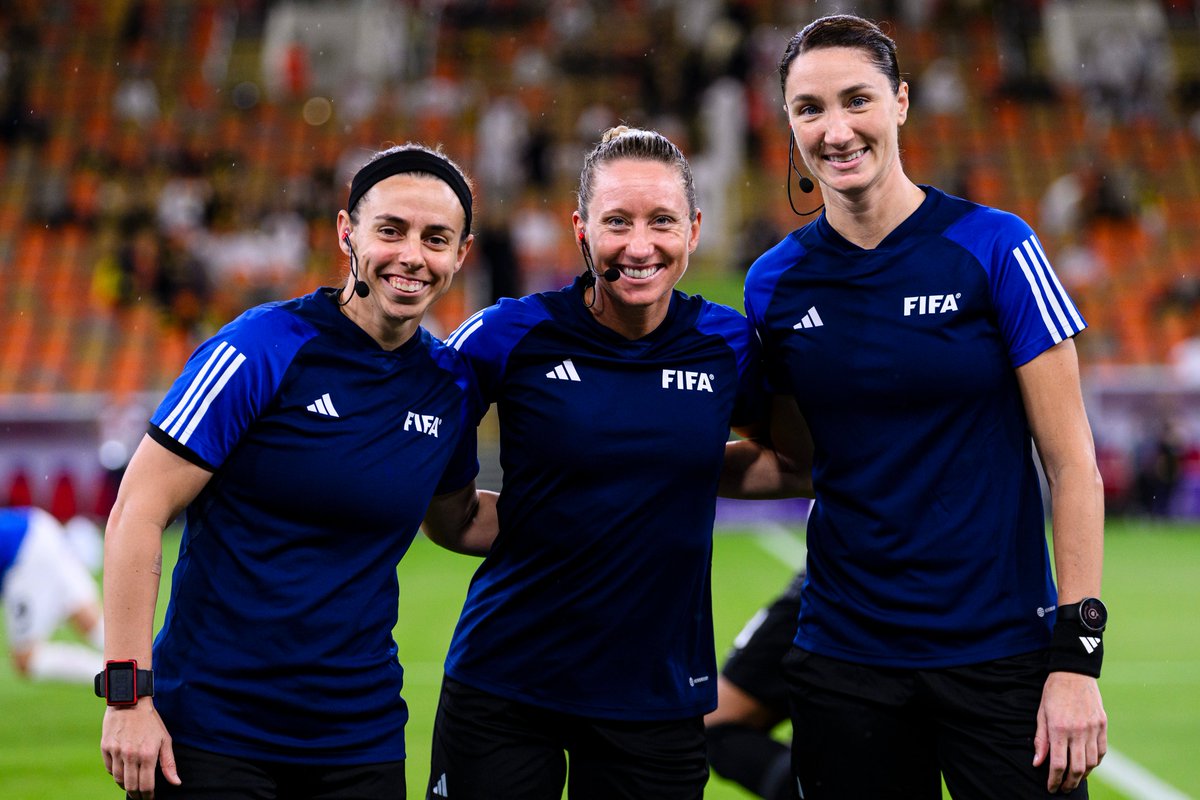 ussoccer's tweet photo. NEWS: The U.S. Soccer Referee trio of Tori Penso, Brooke Mayo and Kathryn Nesbitt will officiate France-Colombia on the opening day of the Women’s Olympic Football tournament on Thursday in Lyon. https://t.co/pTZDRfmWlZ
