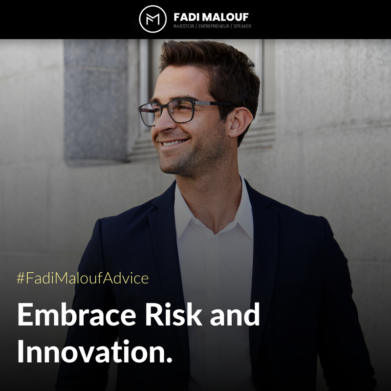 Innovation drives growth and keeps your business ahead of the curve.

Don't be afraid to step out of your comfort zone and explore new ideas. The greatest rewards often come from the biggest risks.

Read more about this: fadimalouf.com

#GrowthMindset #BelieveInGrowth