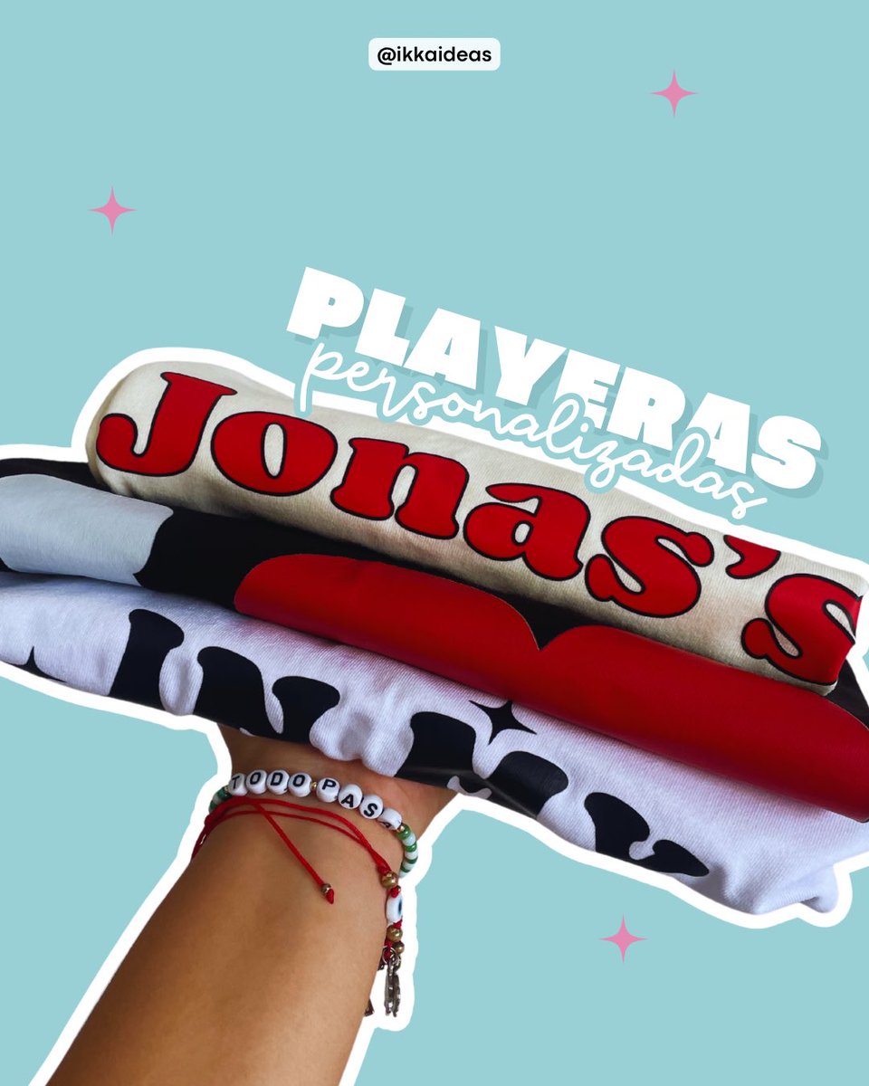 ikkaideas's tweet photo. PLAYERAS PERSONALIZADAS ✨💌 https://t.co/xe3FnemDg9