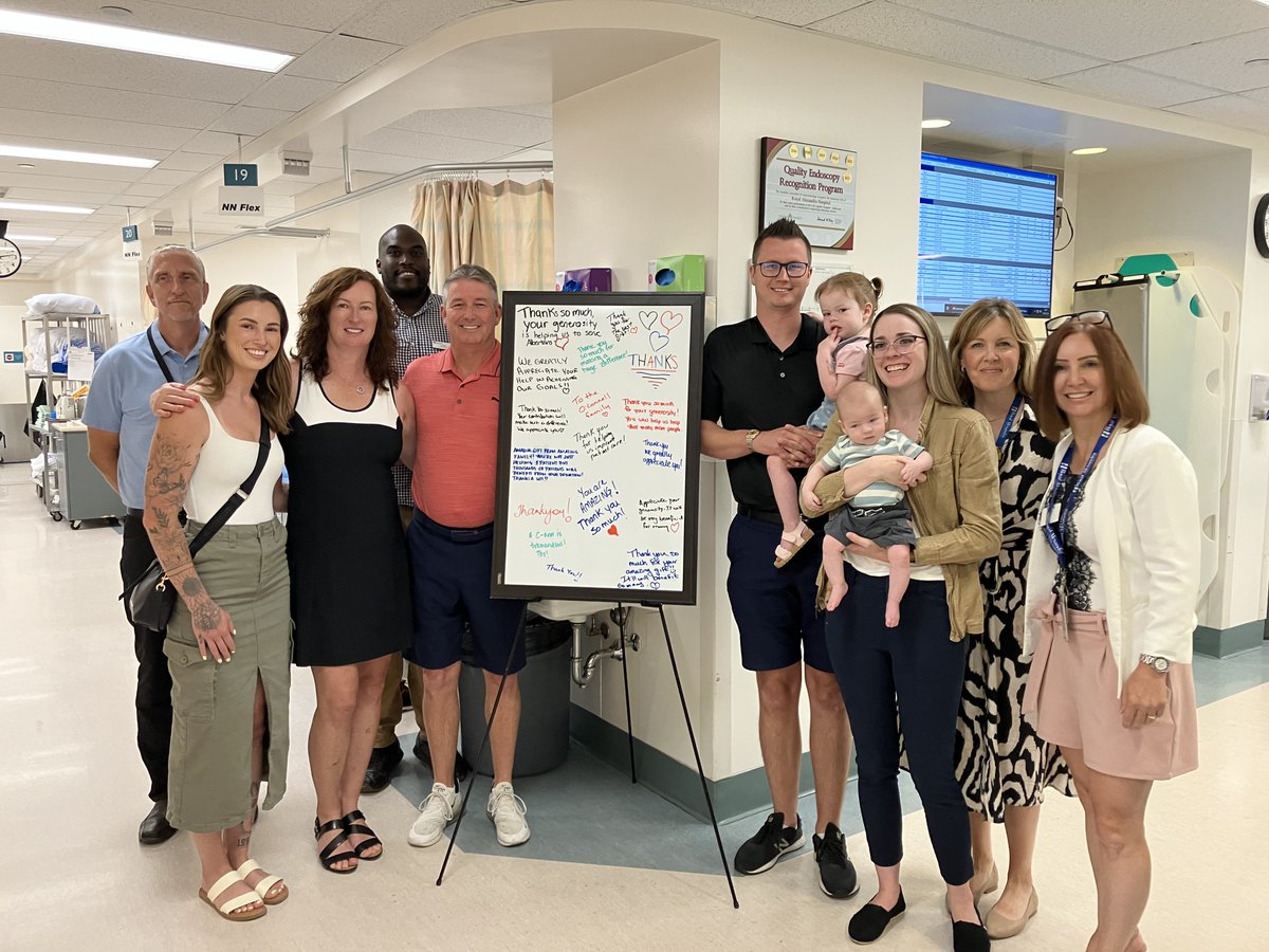 A massive thank you to Sue and Kelly O'Connell and Family for their generous donation of $100,000 towards purchasing a new C-Arm for our Diagnostic Imaging department. Through their generosity, this equipment will help us advance patient care at our hospital. 💙